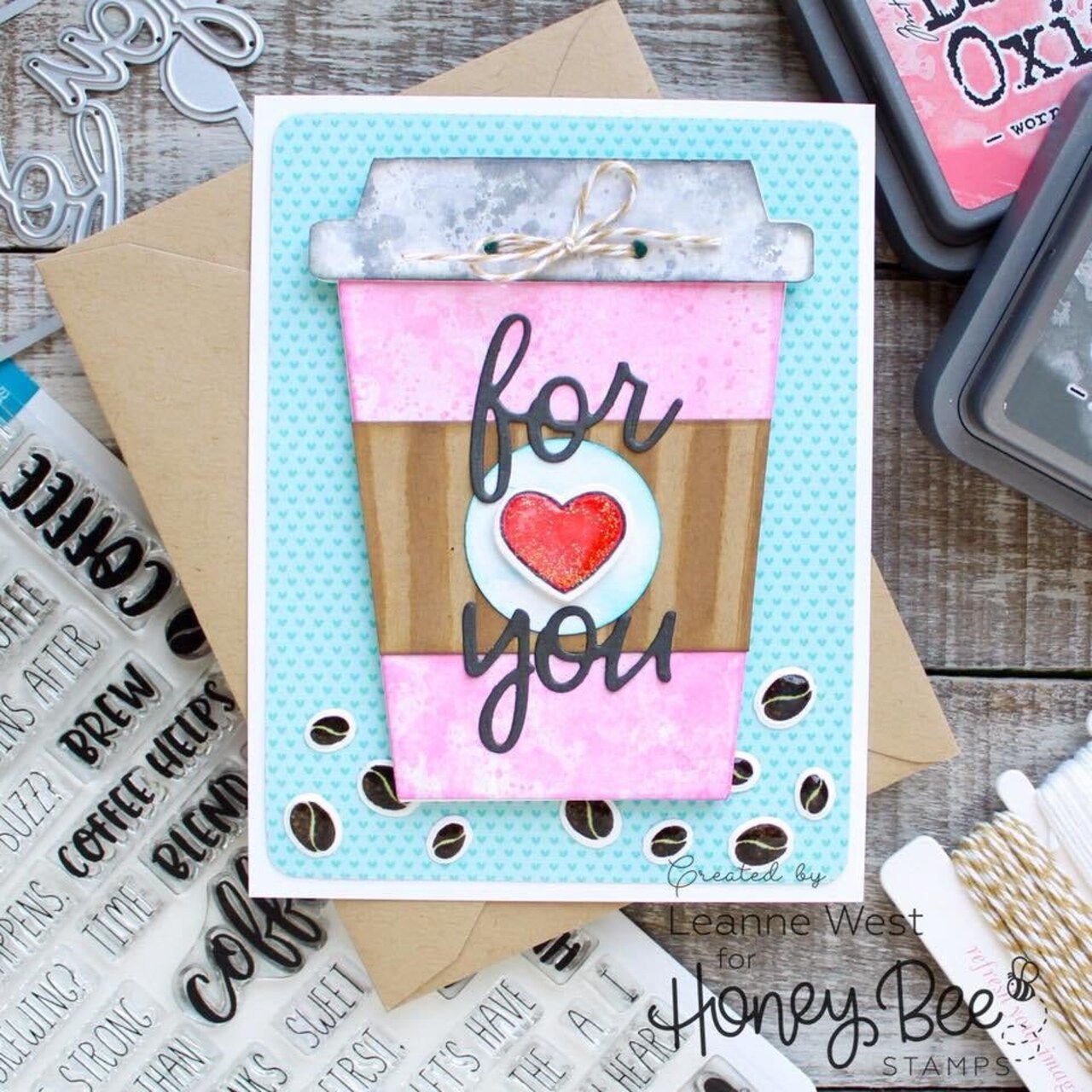 Coffee Cup Gift Card Holder - Honey Cuts - Stand-Alone Dies RETIRING